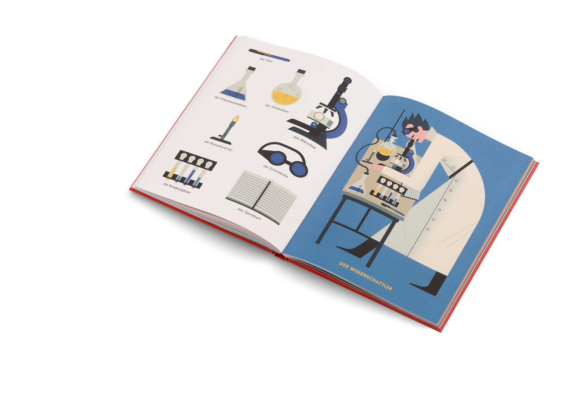 Der Wissenschaftler in Wer bin ich? von Owen Davey und Kleine Gestalten