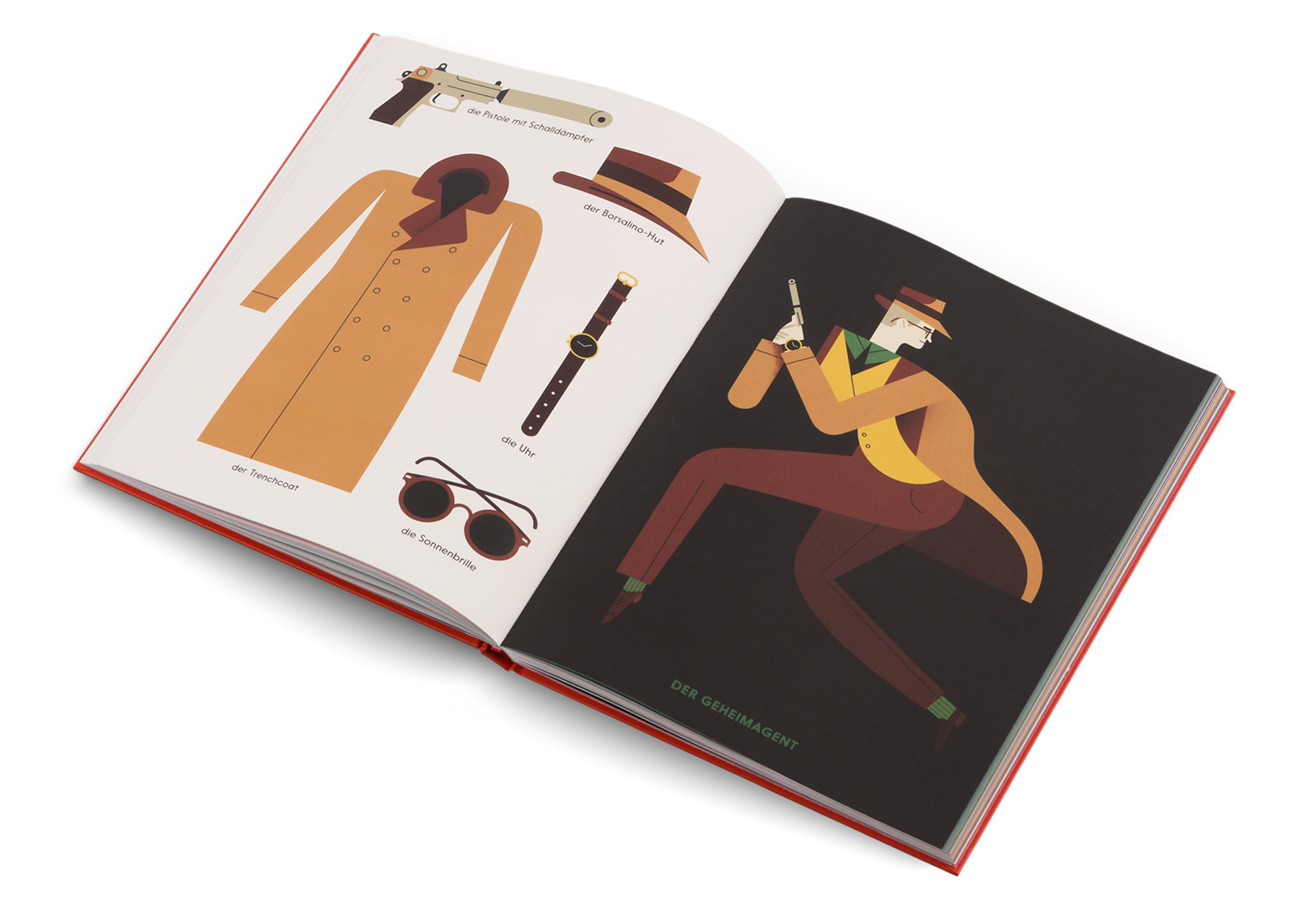 Der Geheimagent in Wer bin ich? von Owen Davey und Kleine Gestalten