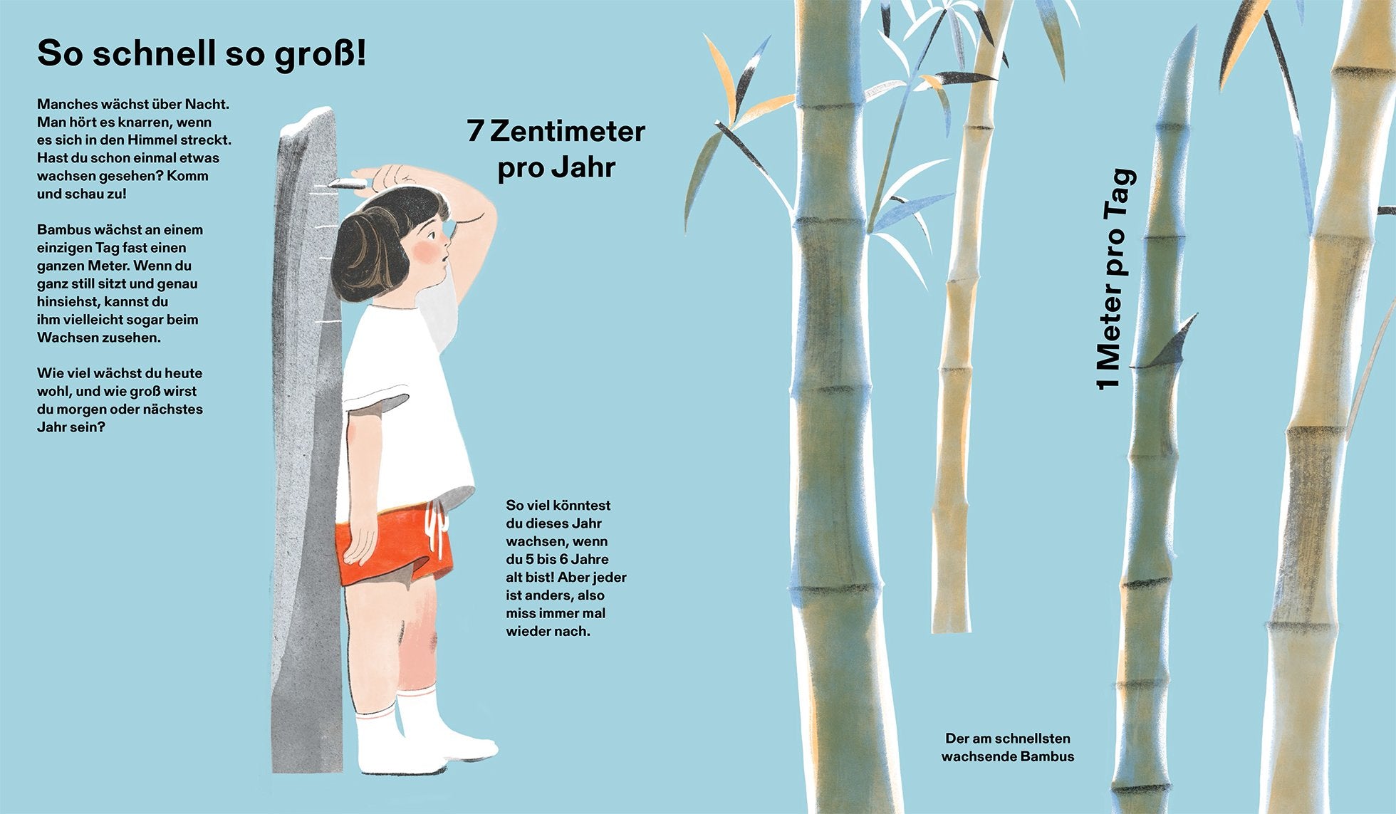 Wie groß, wie weit, wie schnell? Die Welt und Ich Kleine Gestalten Little Gestalten Children's Book Picture Book Non-Fiction Jun Cen Illustration Book Insight