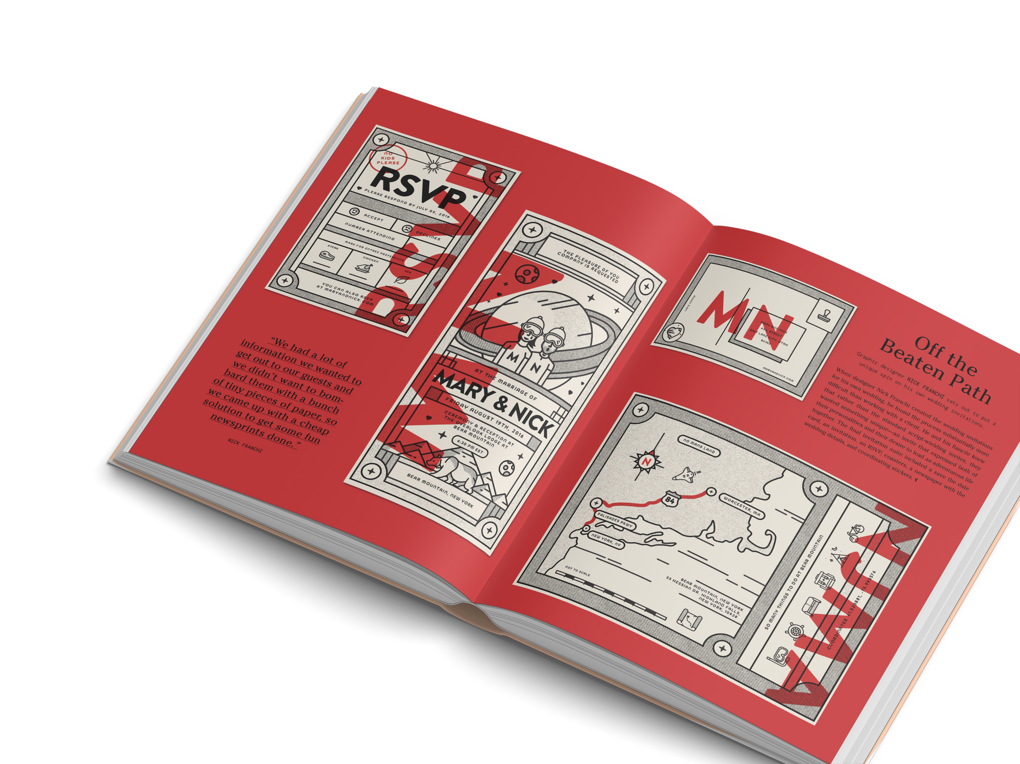 Invitation design graphic gestalten coffee table book wedding