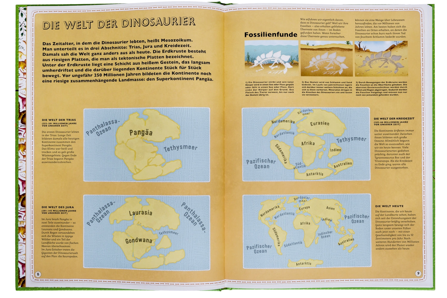 Der Atlas der Dinosaurier Kinderbuch Kleine Gestalten