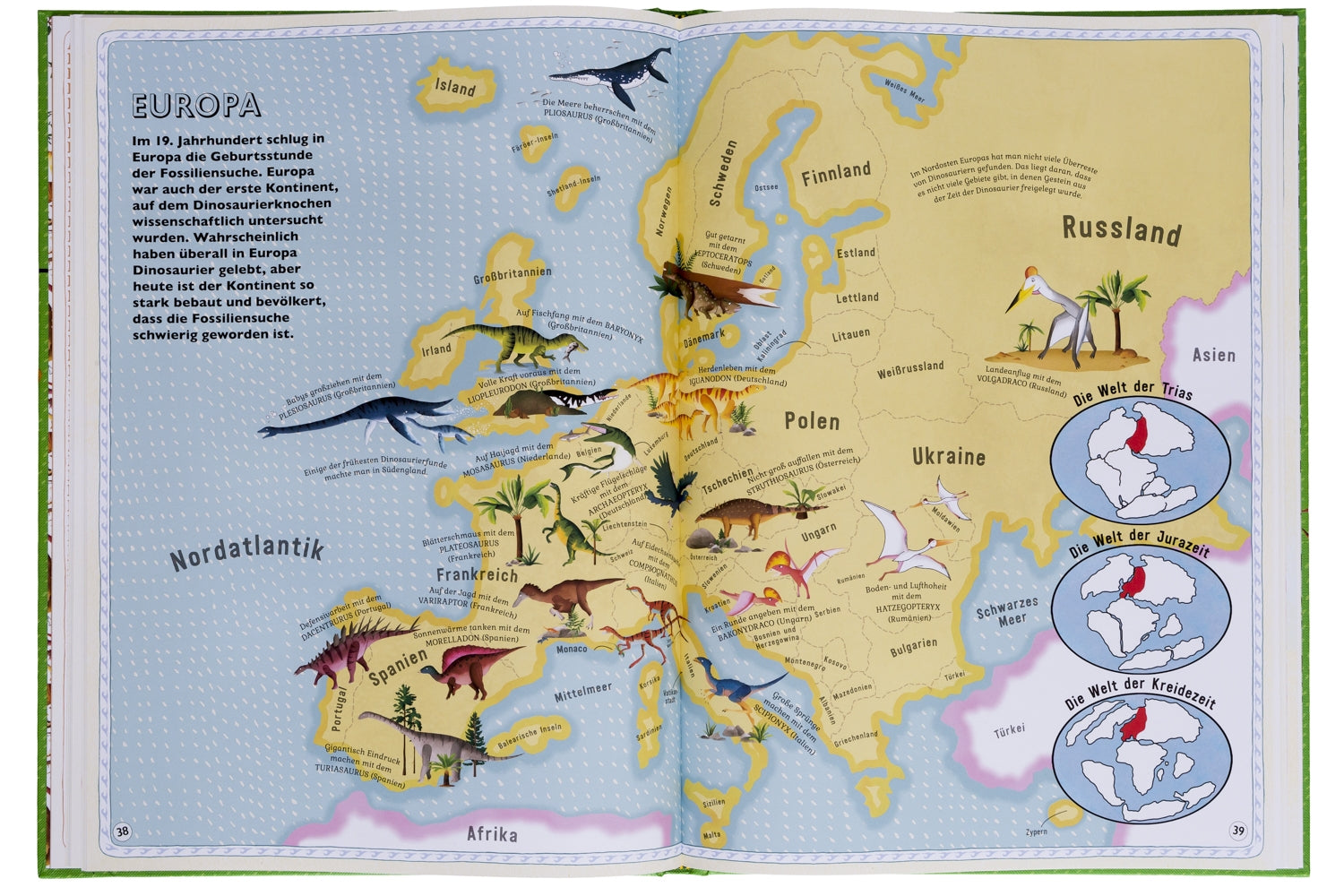 Der Atlas der Dinosaurier Kinderbuch Kleine Gestalten