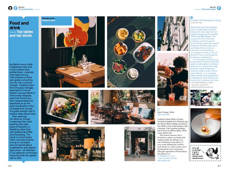 Best restaurants and tables in Berlin with The Monocle Travel Guide