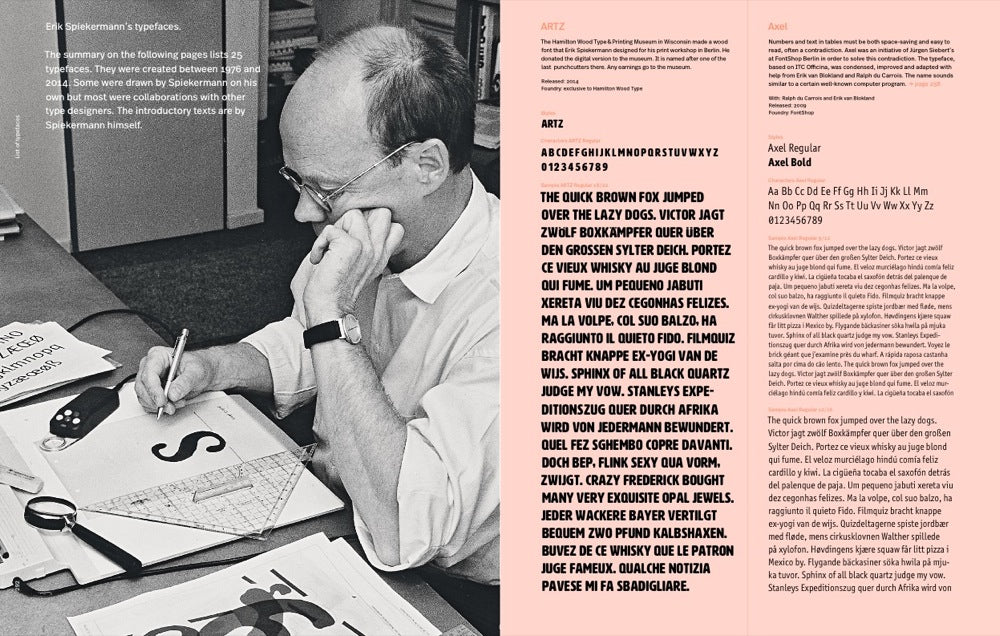 Erik Spiekermann's typefaces