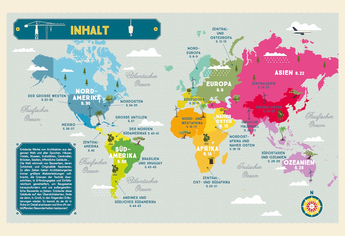Der illustrierte Atlas der Architektur voller merkwürdiger Bauwerke 978-3-89955-774-9