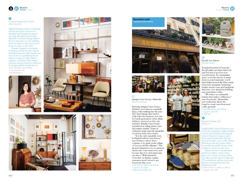 Traditional shops of Madrid in The Monocle Travel Guide
