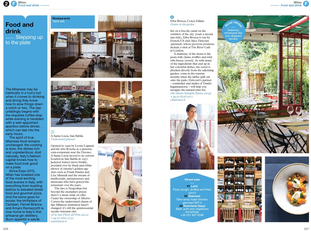 Food and Drink in The Monocle Travel Guide to Milan