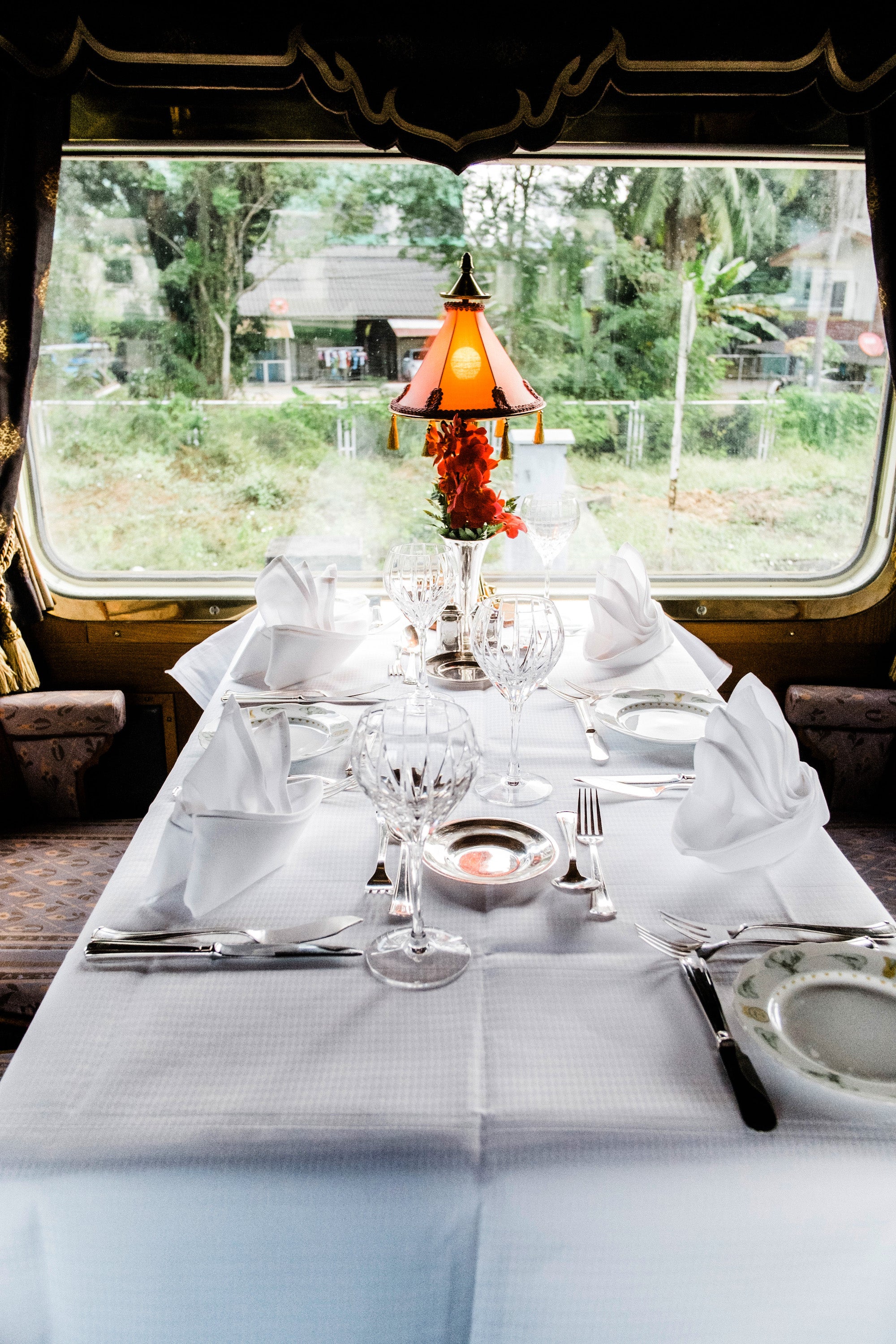 Inside the Eastern  & Oriental Express, which is featured in Epic Train Journeys.