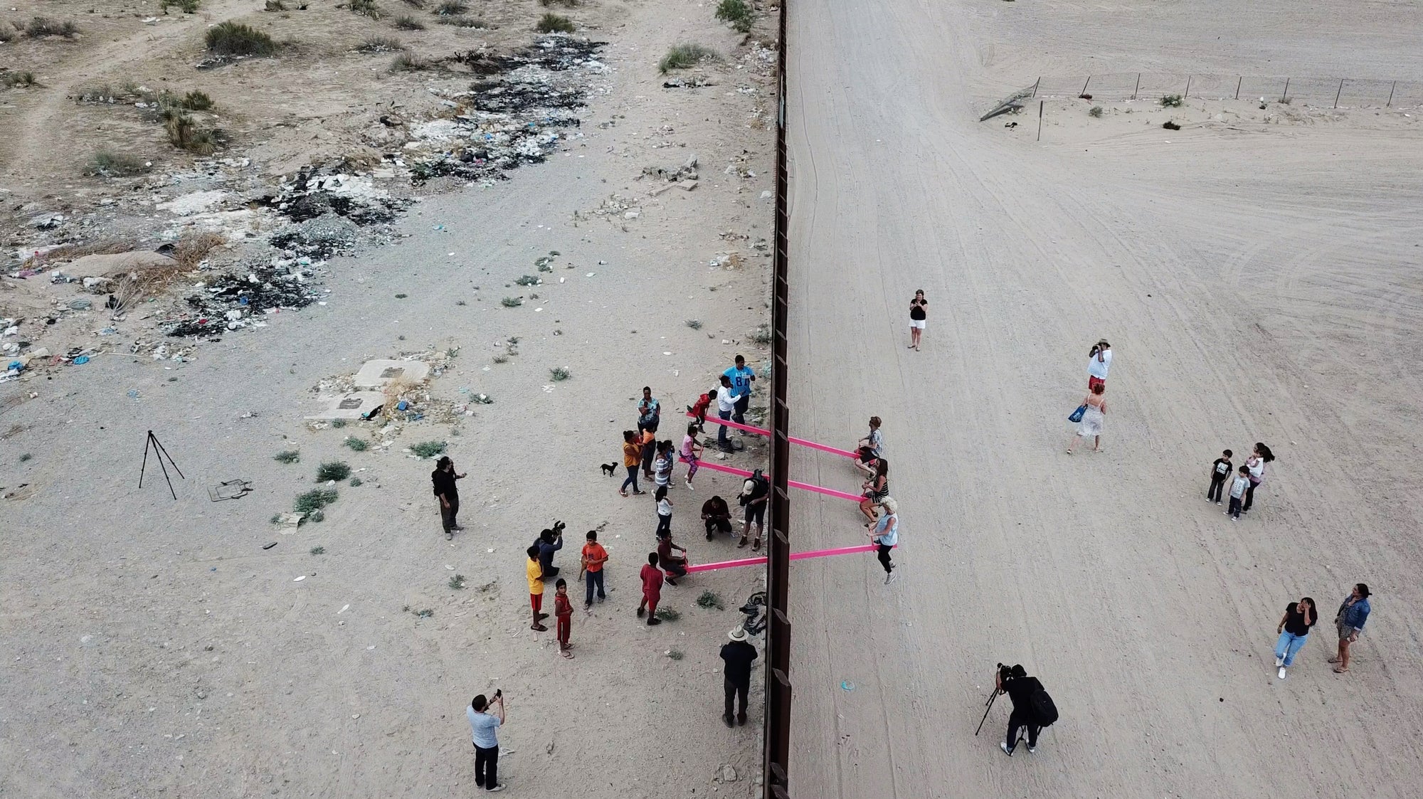 Teeter Totter Wall by architecture studio Rael San Fratello with Colectivo Chopeke is featured in The Art of Protest, a book about political art.