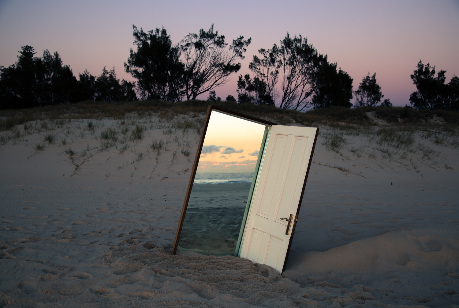 Shirin Abedinirad, an Iranian artist, asks philosophical questions by placing distorted mirrors in landscapes around the world.