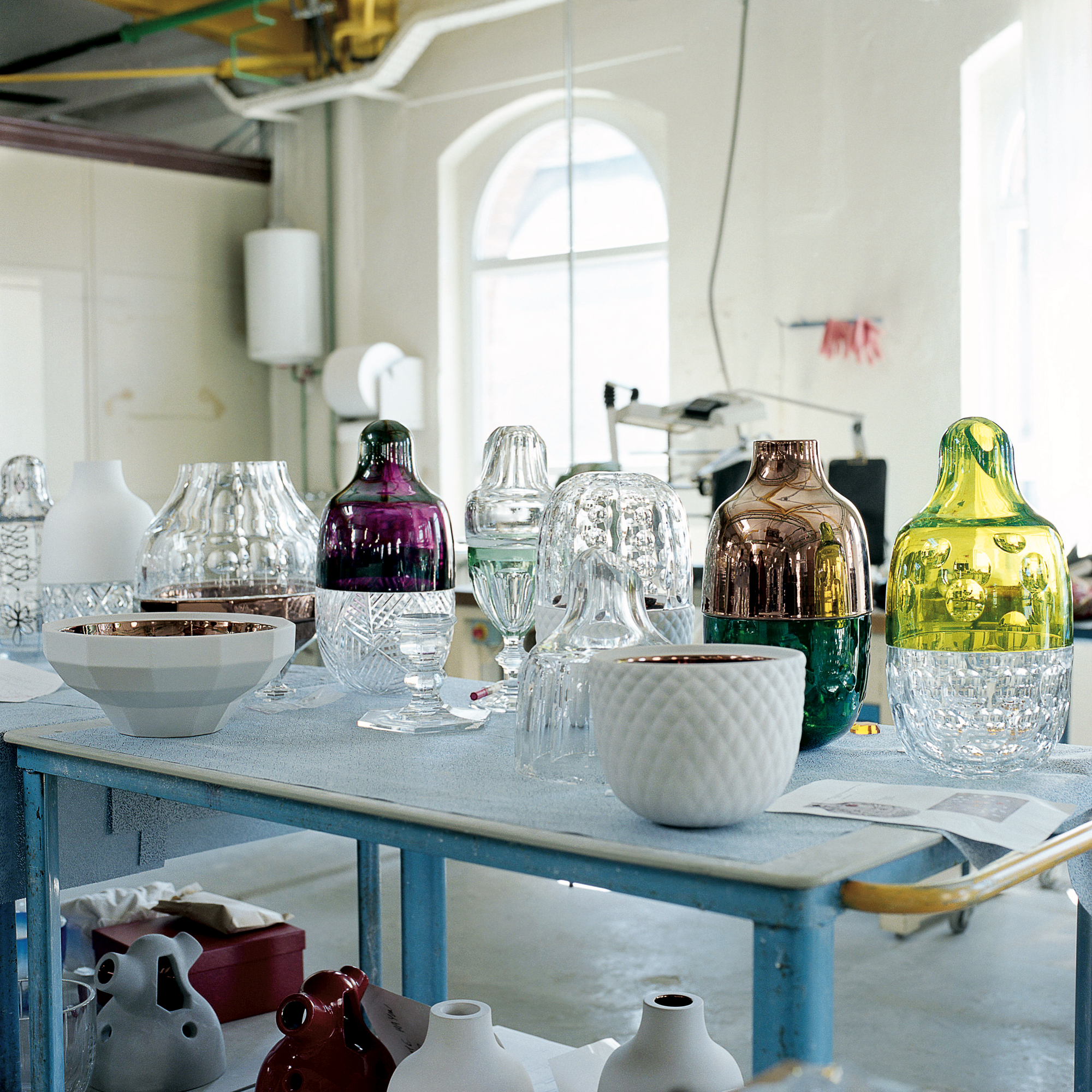 Glasses designed by Jaime Hayon Studio, based in Valencia and featured in Jaime Hayon a monograph published by gestalten.