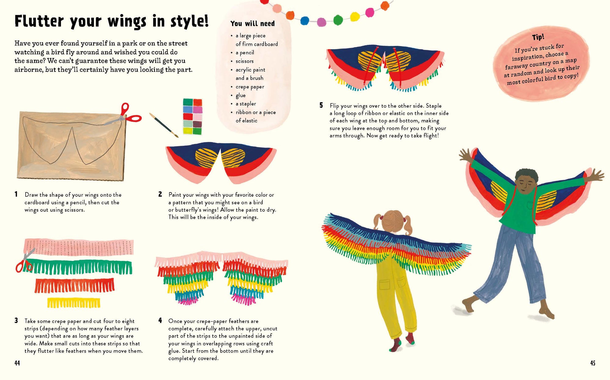 Have you ever found yourself in a park or on the street watching a bird fly around and wished you could do the same? We can’t guarantee these wings will get you airborne, but they’ll certainly have you looking the part.