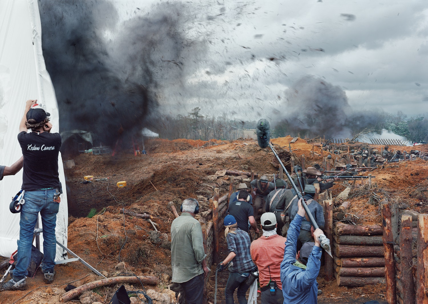 This photo taken by An-My Lê, Film Set was selected for the Pictet Prize. 