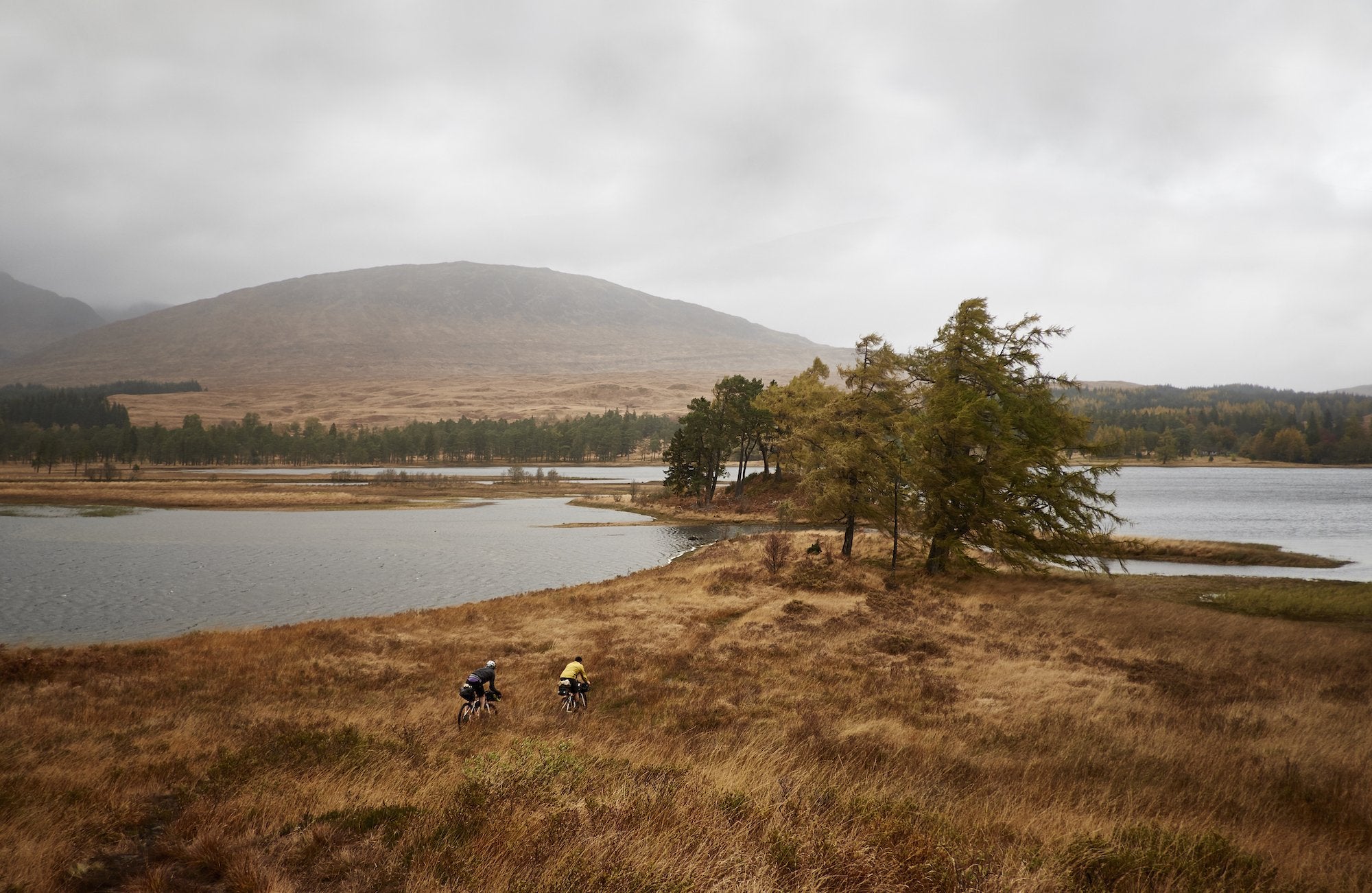 Fahrt durch Schottland mit Bikepacking.