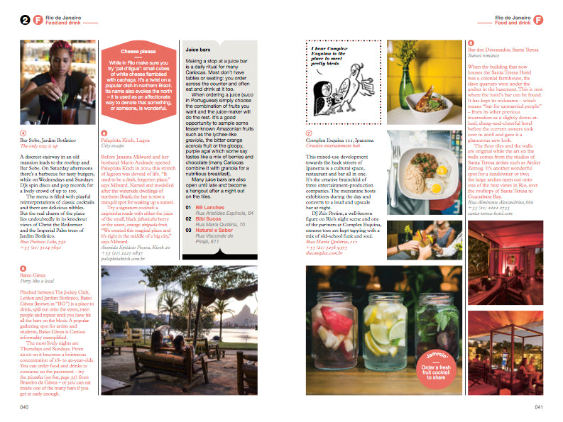 Restaurants in The Monocle Travel Guide to Rio de Janeiro