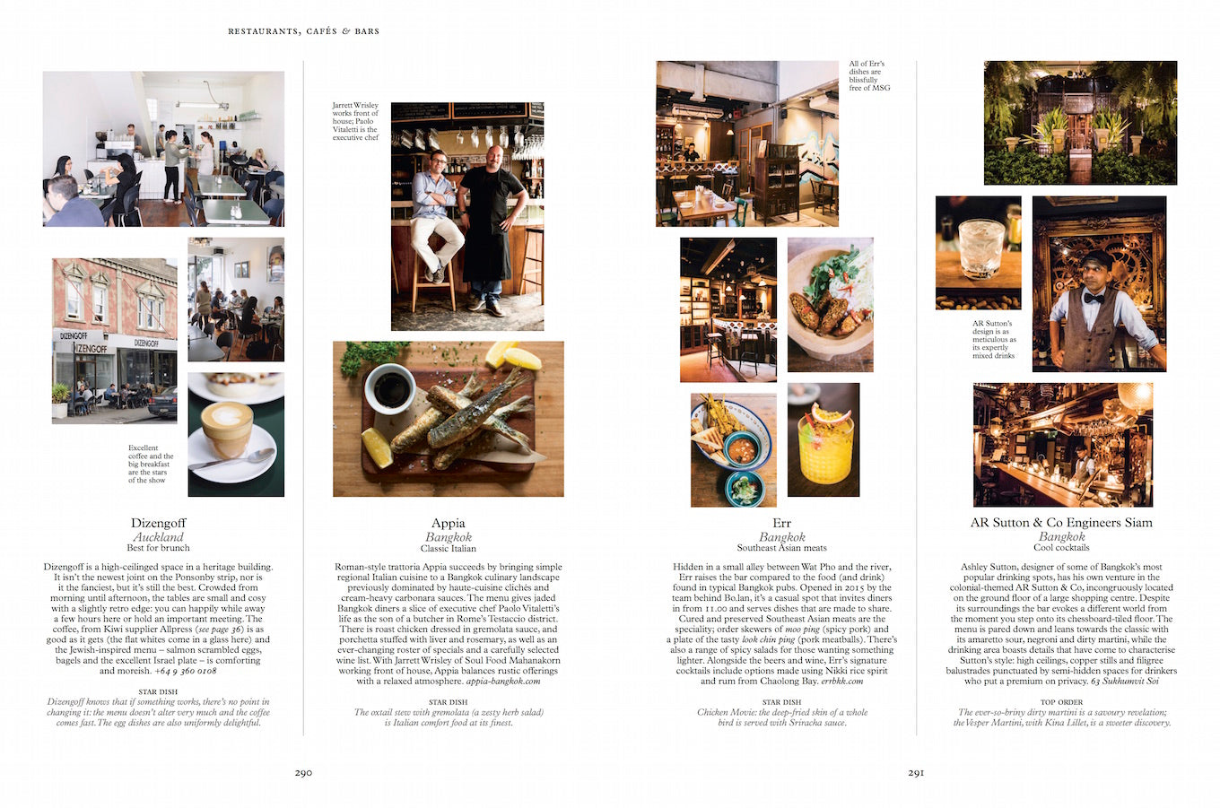 Restaurants, cafés and bars in The Monocle Guide to Drinking and Dining